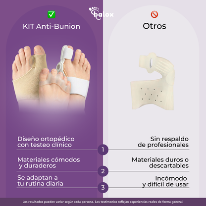 KIT ANTI BUNION ORTOPEDICO