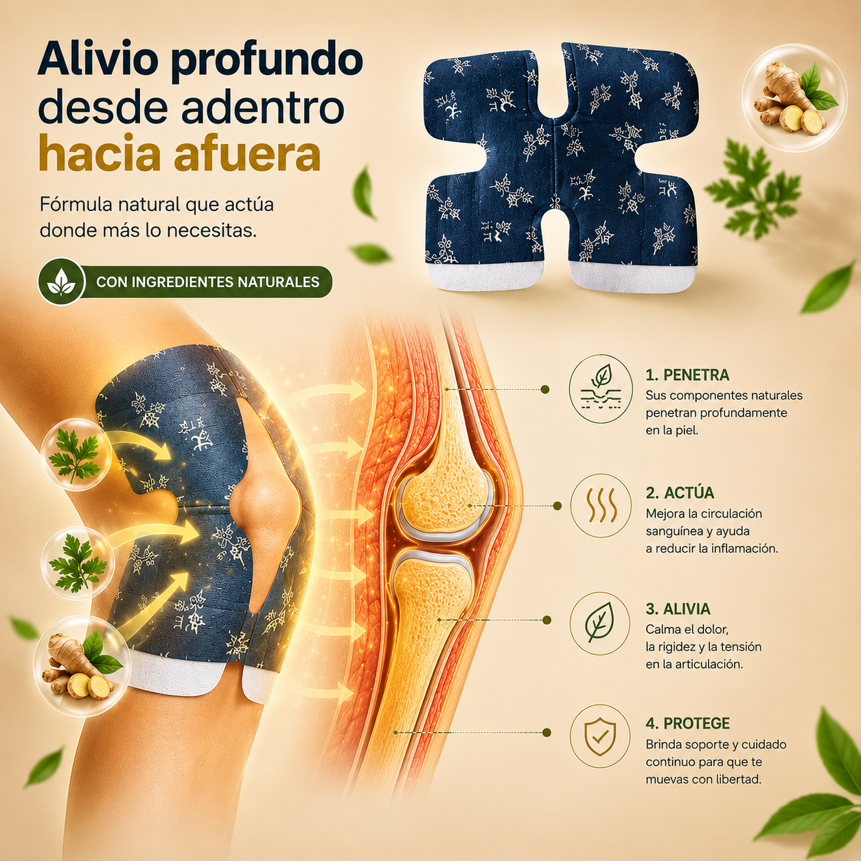 RodiFlex® | Parche Térmico para Rodillas | ¡PRECIO ESPECIAL 50% OFF!